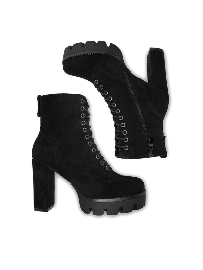 DeeZee Μποτάκια DeeZee 23756-4-BLACK SU Μαύρο