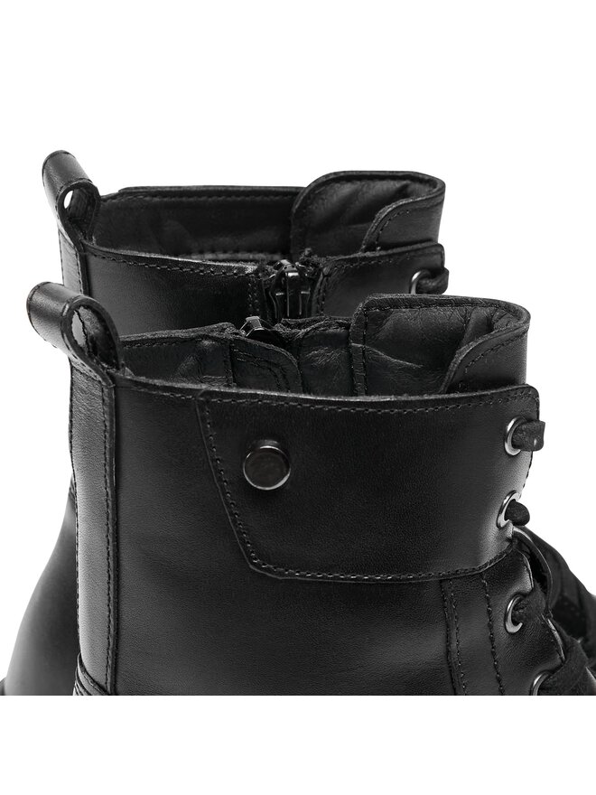 Geox Polokozačky Geox D Iridea D26HRQ 00039 C9999 Černá