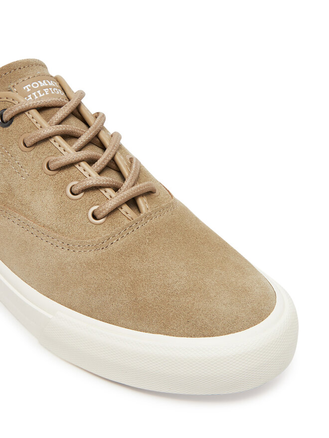 Tommy Hilfiger Tenisky Tommy Hilfiger Hi Vulc Low Oxford Suede FM0FM05401 Béžová