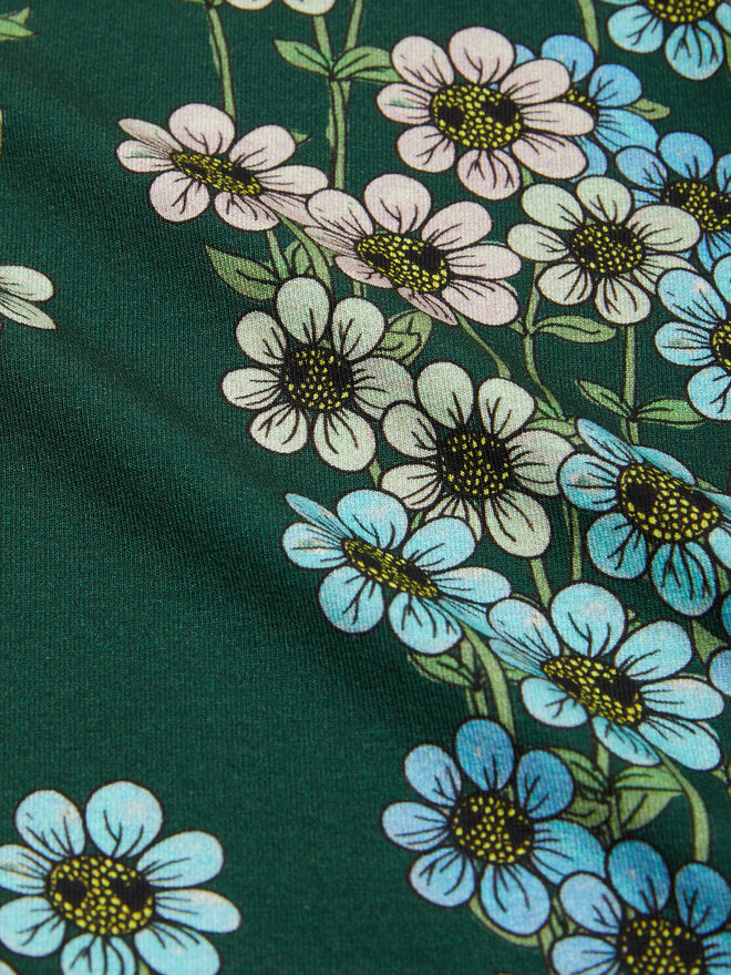 MINI RODINI Mini Rodini T-Shirt Daisys 2472013575 Grün Regular Fit
