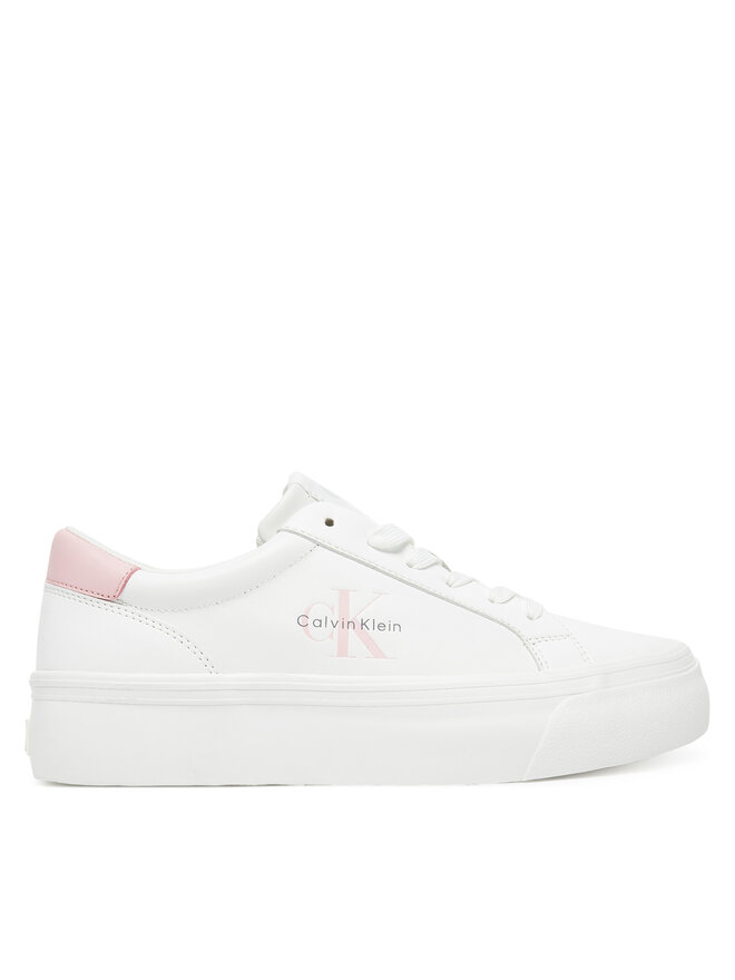 Calvin Klein Jeans Sportcipők Calvin Klein Jeans Vulc Flatf Lth Logo Tag YW0YW01873 Fehér