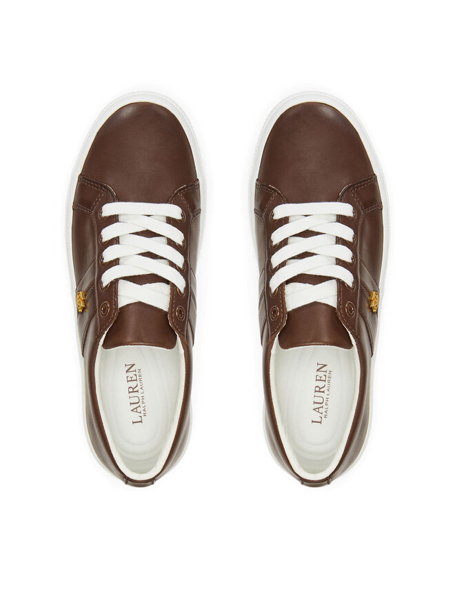 LAUREN RALPH LAUREN Sneakersy LAUREN RALPH LAUREN 802775372007 Hnedá