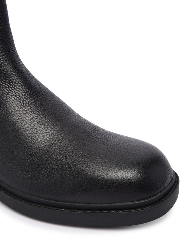 Calvin Klein Klassische Stiefeletten Calvin Klein Dress Lug Chelsea Boot Lth YM0YM01389 Schwarz