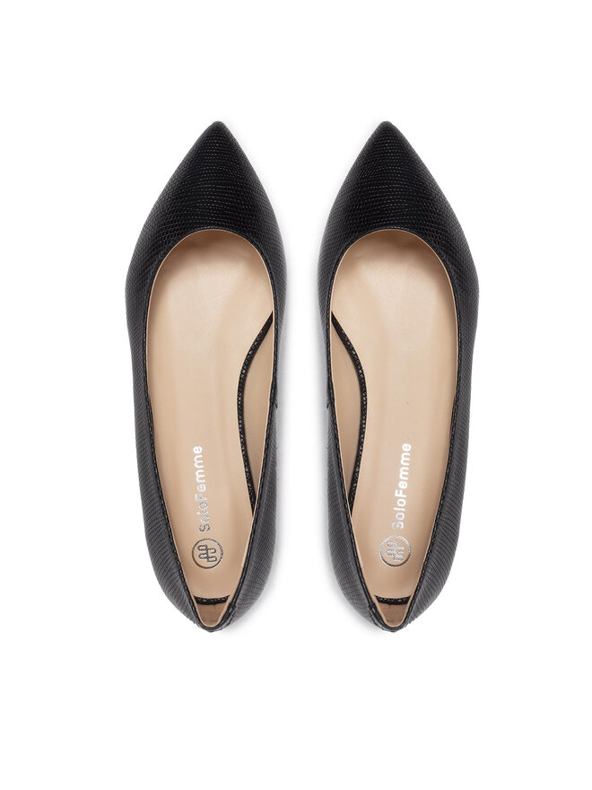 Solo Femme Baleríny Solo Femme 24311-01-M71/000-04-00 Čierna