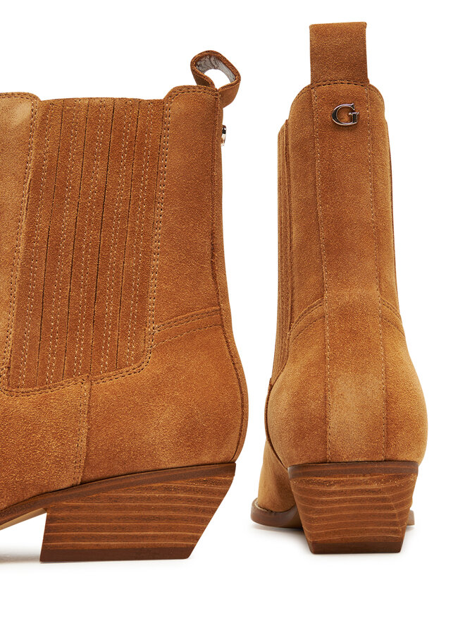 Guess Καουμπόικες Μπότες & Μποτάκια Guess FLTLN2 SUE10 Καφέ