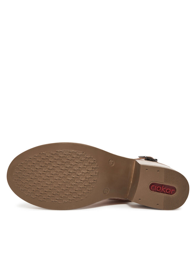 Rieker Sandały Rieker V0590-31 Złoty