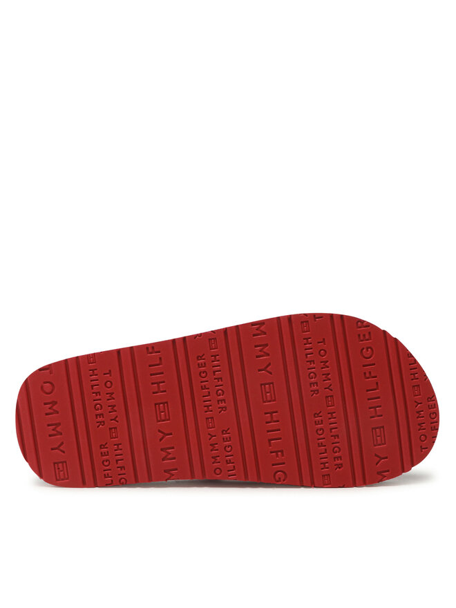 Tommy Hilfiger Žabky Tommy Hilfiger Flag Flip Flop T3X8-32923-0058 M Červená