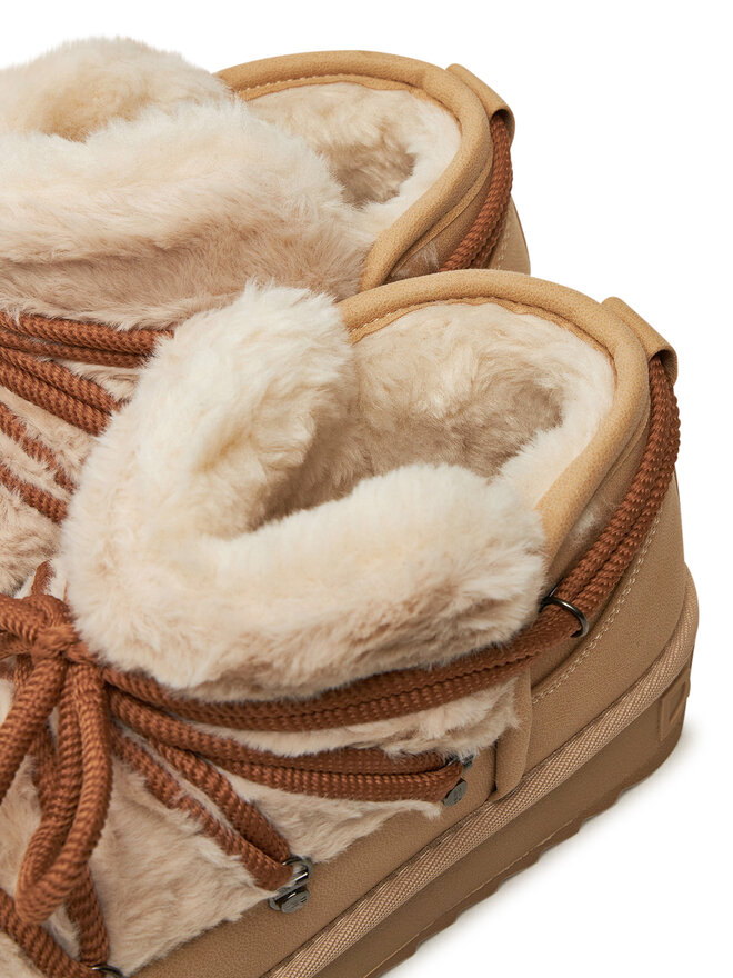 D.Franklin Stivali da neve D.Franklin Nordic TRK Fur Low Bomb DFSH370011 Beige