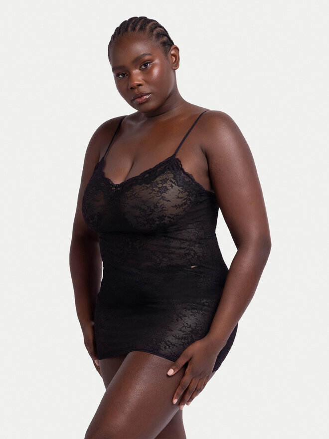 Dorina Dorina Пеньюар FXDS0010LA176 Чорний Regular Fit