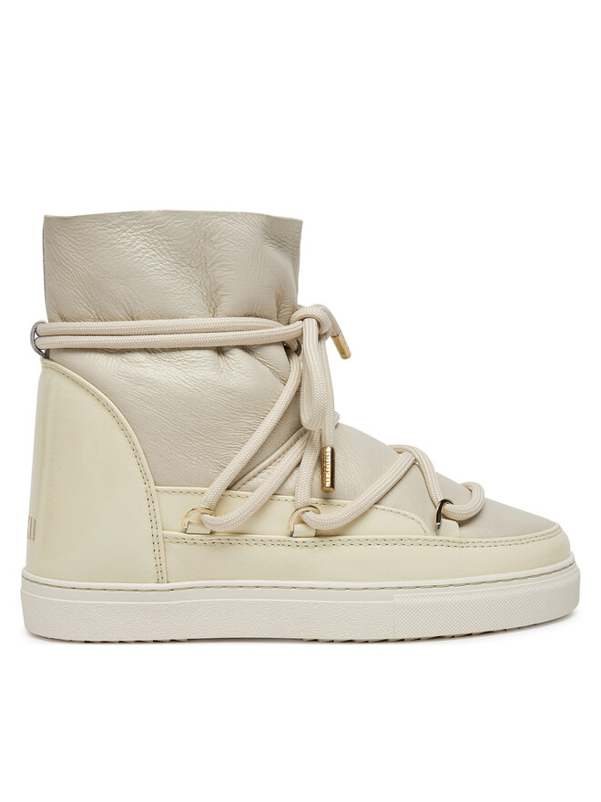 Inuikii Śniegowce Inuikii Gloss Wedge 75203-007 Écru
