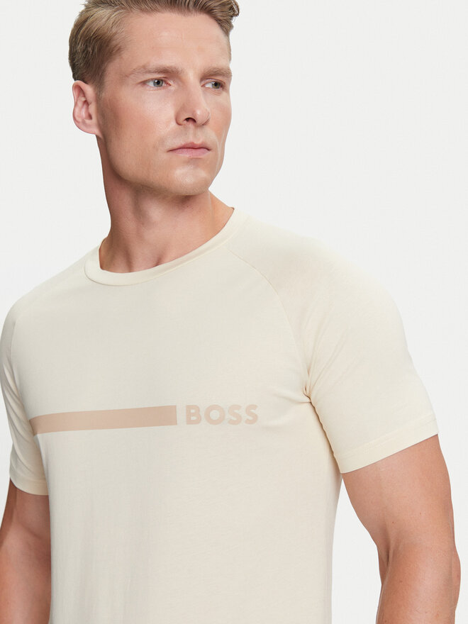 BOSS BOSS Camiseta 50517970 Beis Slim Fit