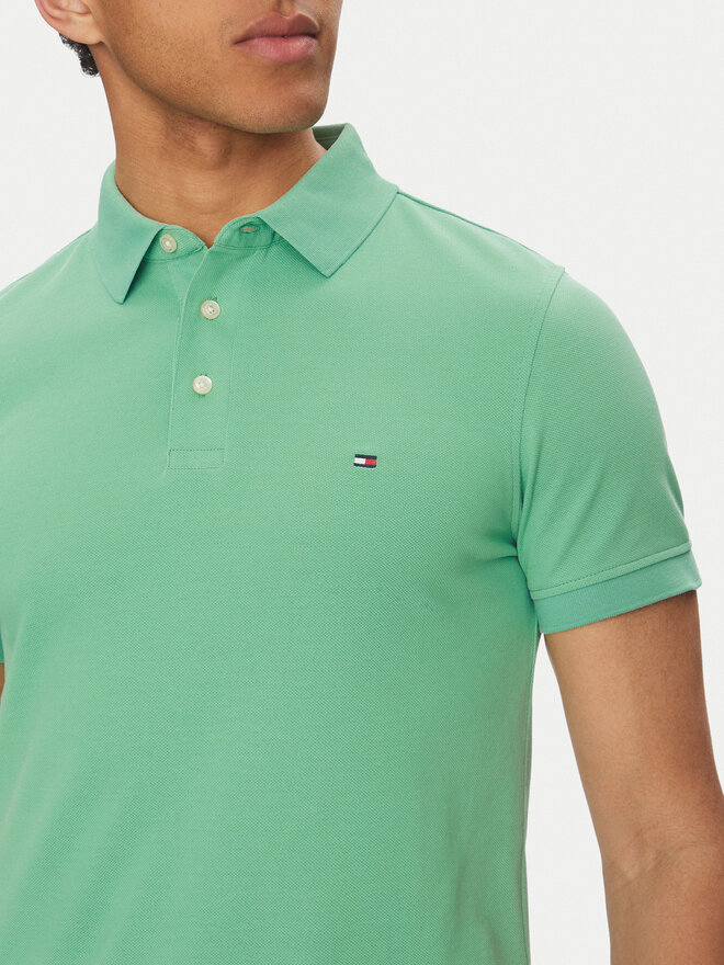 Tommy Hilfiger Tommy Hilfiger Poloshirt 1985 MW0MW17771 Grün Slim Fit