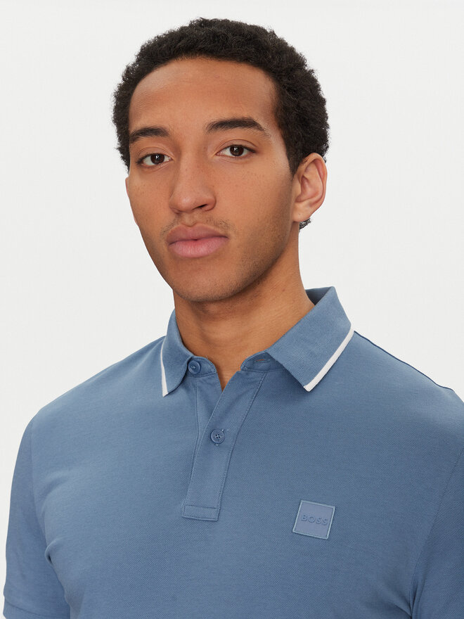 BOSS BOSS Poloshirt Passertip 50507699 Blau Slim Fit