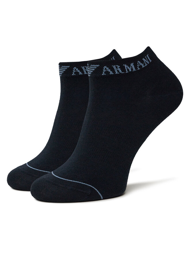 Emporio Armani Набір 3 пар низьких чоловічих шкарпеток Emporio Armani EM000550 AF12276 MB154 Cиній