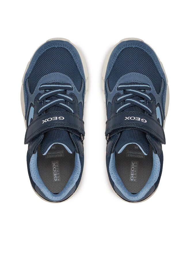Geox Sneakersy Geox J Flexyper Boy J459BB 05422 C0693 S Granatowy