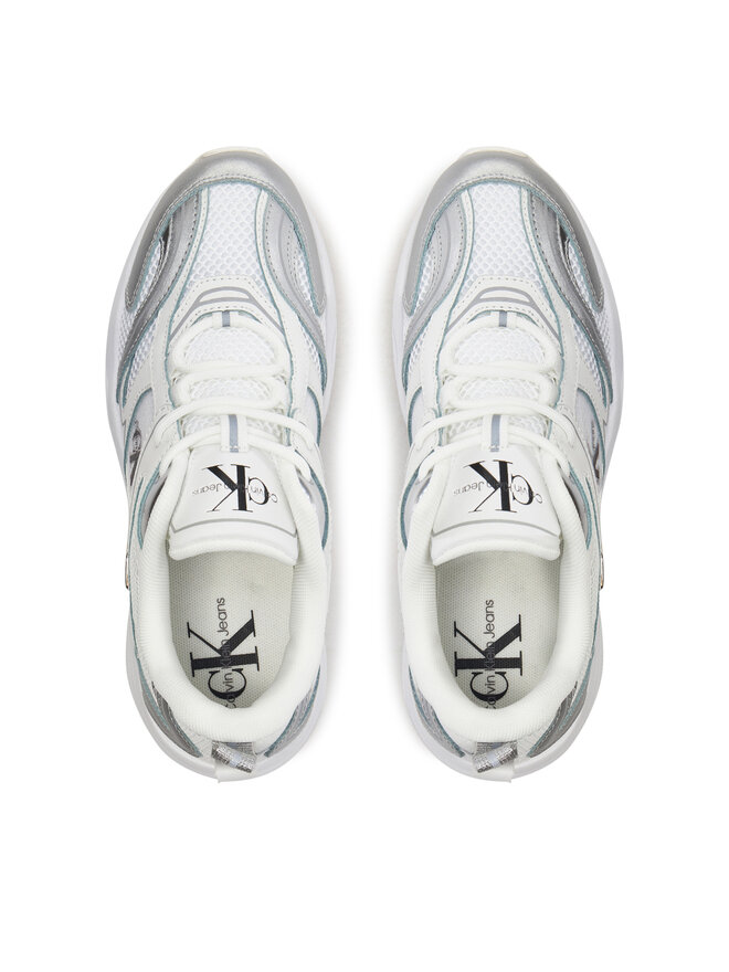 Calvin Klein Jeans Sneakers Calvin Klein Jeans Retro Tennis Low Lace Mh Ml Mr YW0YW01381 Weiß