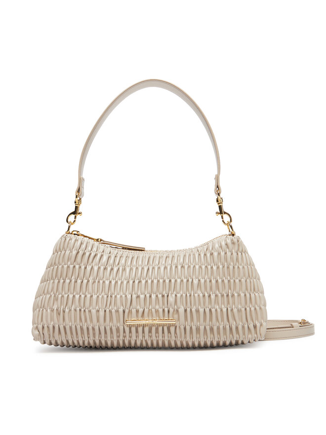 Calvin Klein Handtasche Calvin Klein Ruched Drop Shoulder Bag LV04K3088G Beige