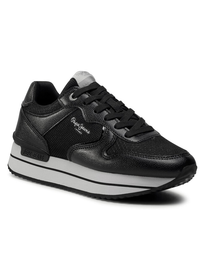 Sneakersy Pepe Jeans Rusper City PLS31068 Czarny | eobuwie