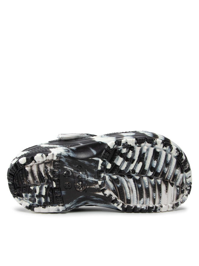 Crocs Pantoletten Crocs Classic Marbled Clog 207464 Schwarz