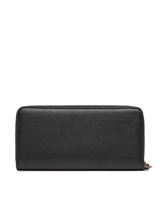 Calvin Klein Liels sieviešu maks Calvin Klein Ultralight Zip Around W/Wristlet K60K611498 Melns