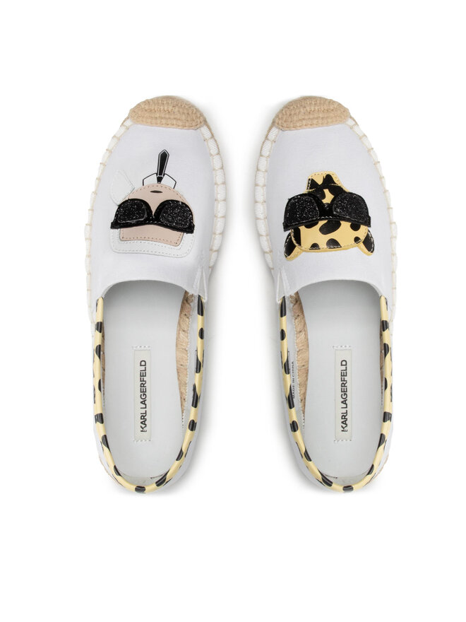 KARL LAGERFELD Espadrilky KARL LAGERFELD KL80117L Biela