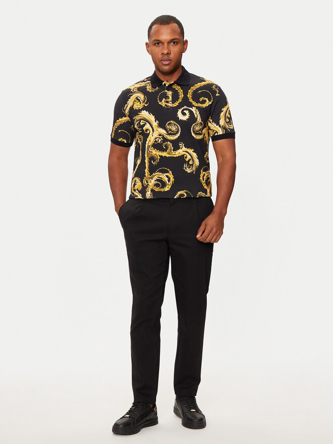 Versace Jeans Couture Versace Jeans Couture Poloshirt 77GAG6S0 Schwarz Regular Fit