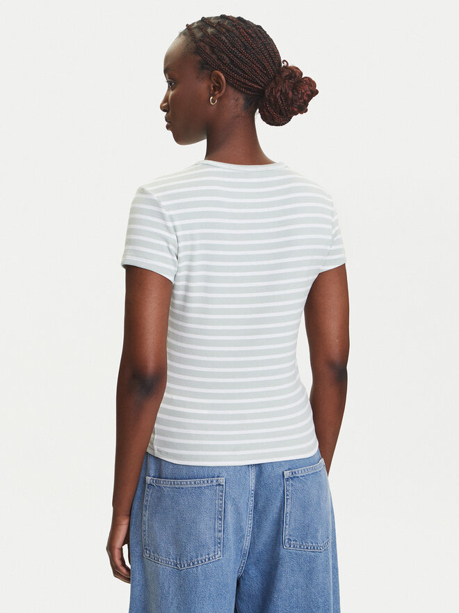Tommy Jeans Tommy Jeans Marškinėliai Essential DW0DW17383 Žalia Slim Fit