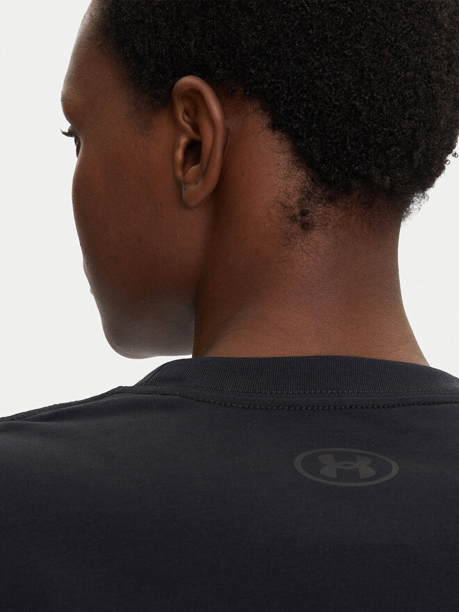 Under Armour Under Armour Marškinėliai Rival 1389721 Juoda Loose Fit