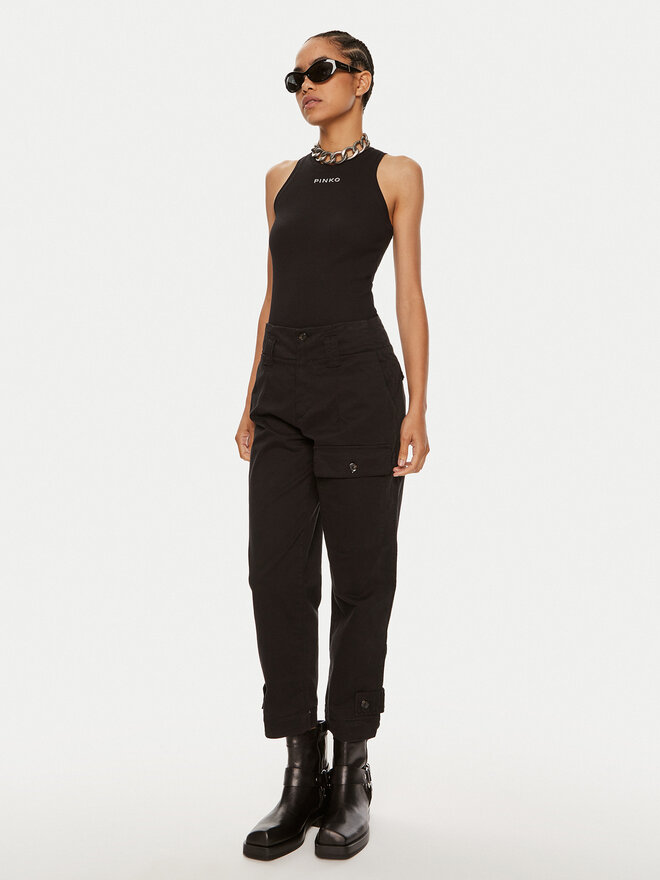 PINKO Pinko Τοπ Distinto 100822 A22X Μαύρο Regular Fit