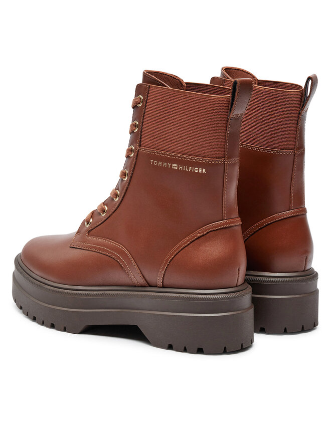 Tommy Hilfiger Schnürstiefeletten Tommy Hilfiger FW0FW08440 Braun