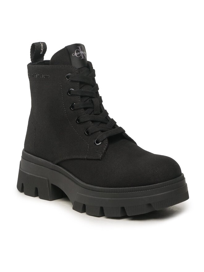 Calvin Klein Jeans Μποτάκια Calvin Klein Jeans Chunky Combat Laceup Boot Co YW0YW01239 Μαύρο