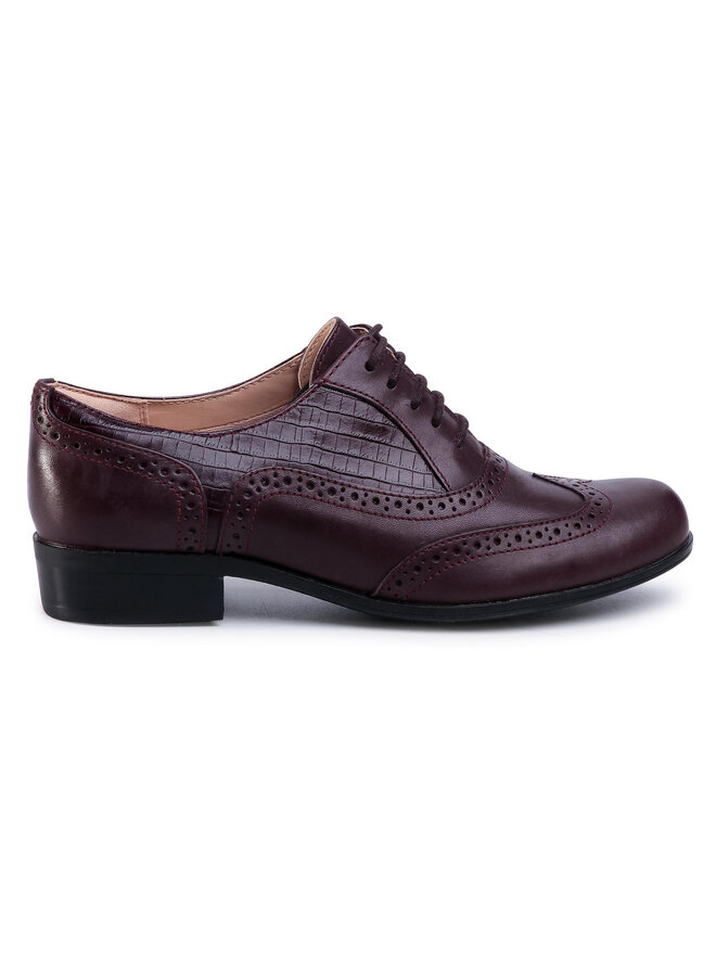 Richelieus Derbies Clarks Hamble Oak 261463014 Bordeaux chaussures