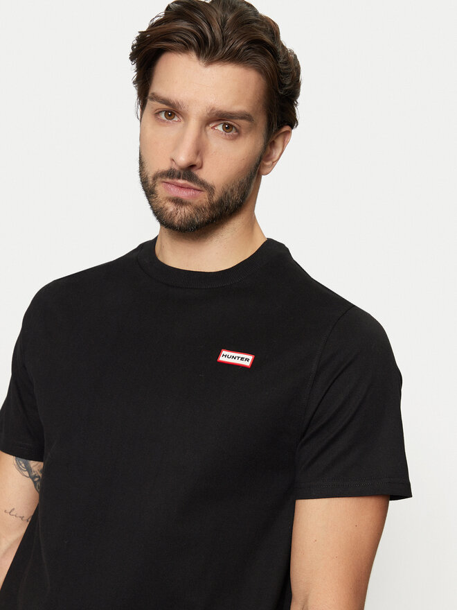 Hunter Hunter Majica HARM0039242 Črna Regular Fit