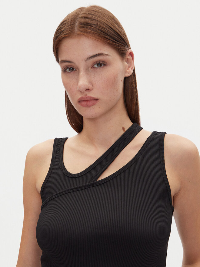HUGO HUGO Marškinėliai Datrus 50537044 Juoda Slim Fit