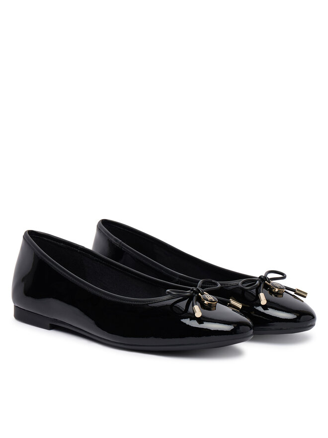 Tommy Hilfiger Ballerinas Tommy Hilfiger Th Charm Patent Ballerina FW0FW09481 Schwarz
