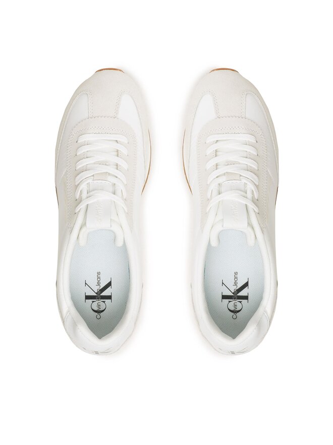 Calvin Klein Jeans Tenisice Calvin Klein Jeans Retro Runner Wingtip Mix YM0YM00620 Bijela