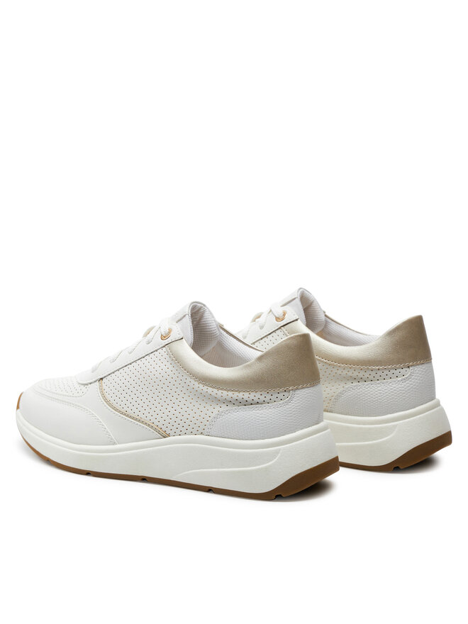 Geox Sneakersy Geox D Cristael D45MXD 054AJ C1327 Biela