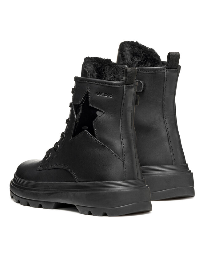 Geox Μποτάκια Geox J Kiddartah J56MGG 08566 C9999 S Μαύρο