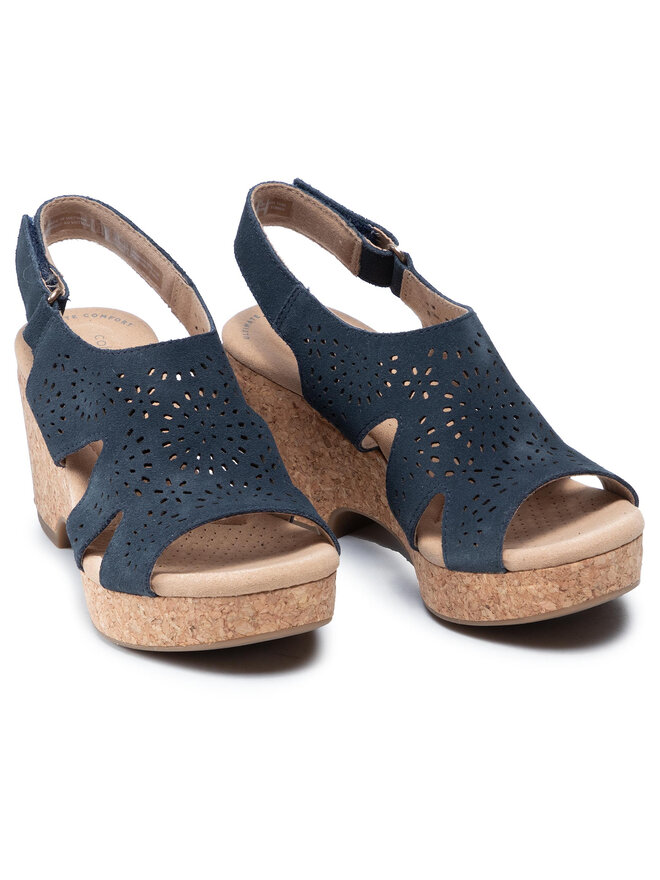 Clarks Basutės Clarks Giselle Bay 261594474 Tamsiai mėlyna