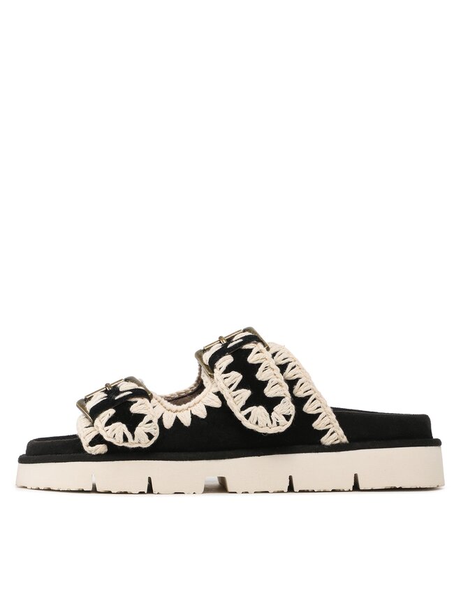 Mou Iešļūcenes Mou New Bio With Buckles SW461005A Melns