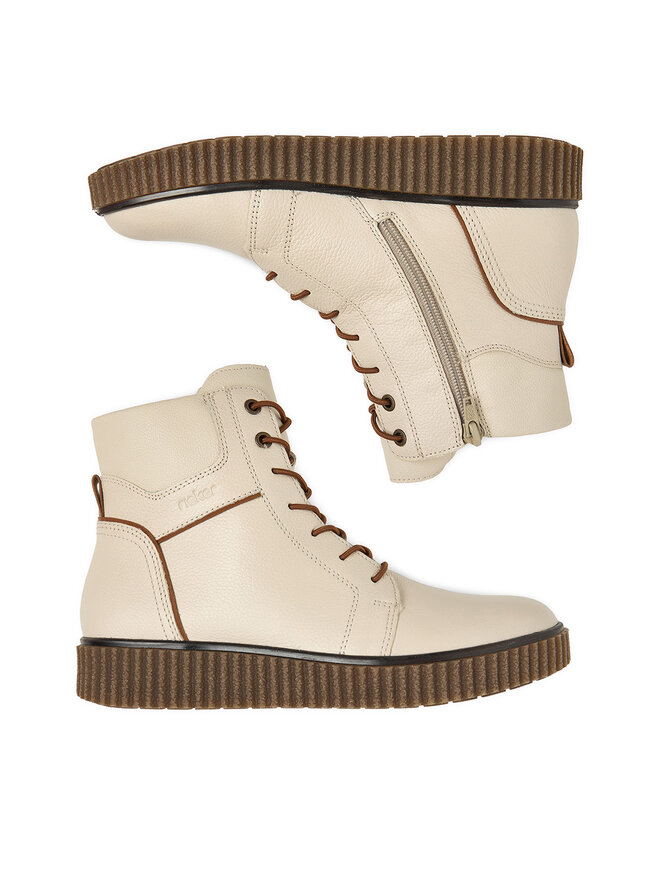 Rieker Schnürschuhe Rieker Y4303-80 Écru