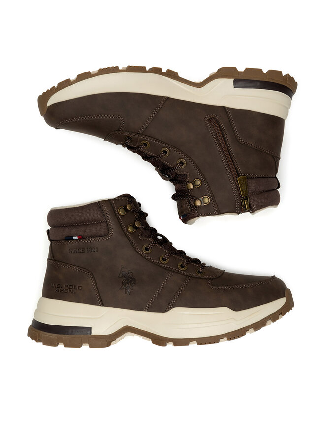 U.S. Polo Assn. Gležnjarji U.S. Polo Assn. OSCAR001M/DYT1 Rjava