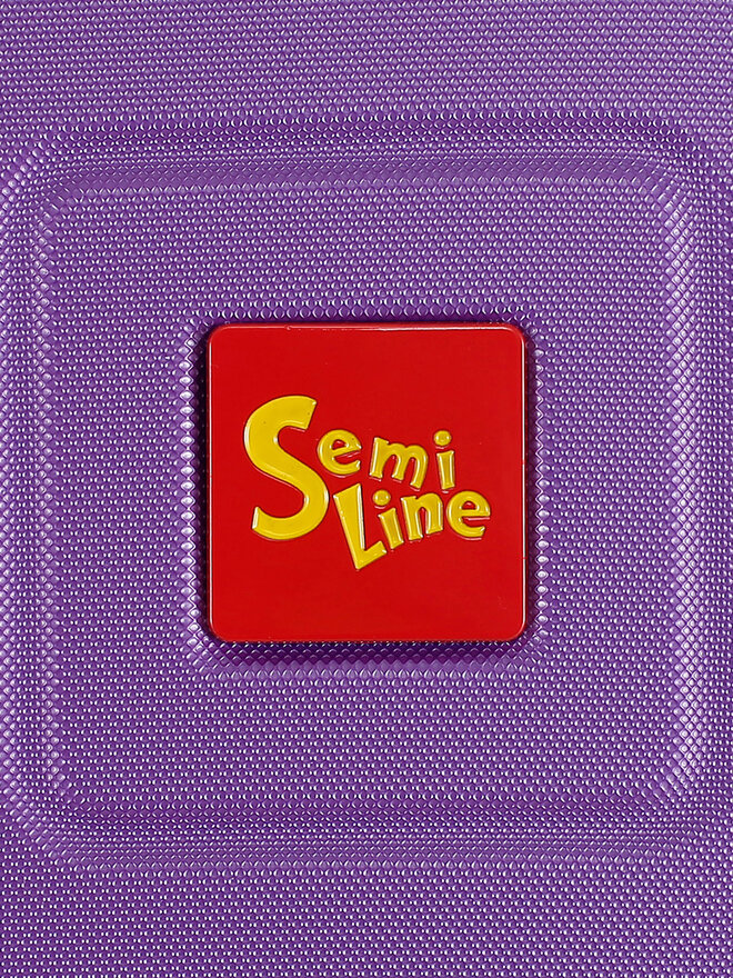 Semi Line Μεγάλη Βαλίτσα Semi Line T5940-3 Μωβ