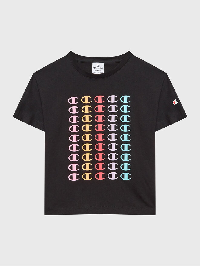 Champion Champion Marškinėliai 404618 Juoda Regular Fit