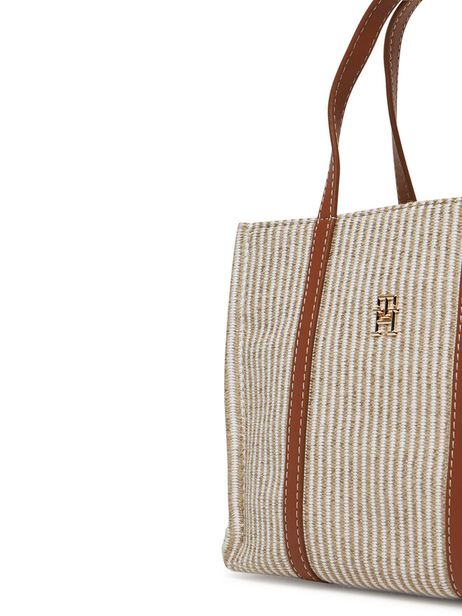 Tommy Hilfiger Torebka Tommy Hilfiger Th Premium Beach Le Mini Tote AW0AW17208 Beżowy