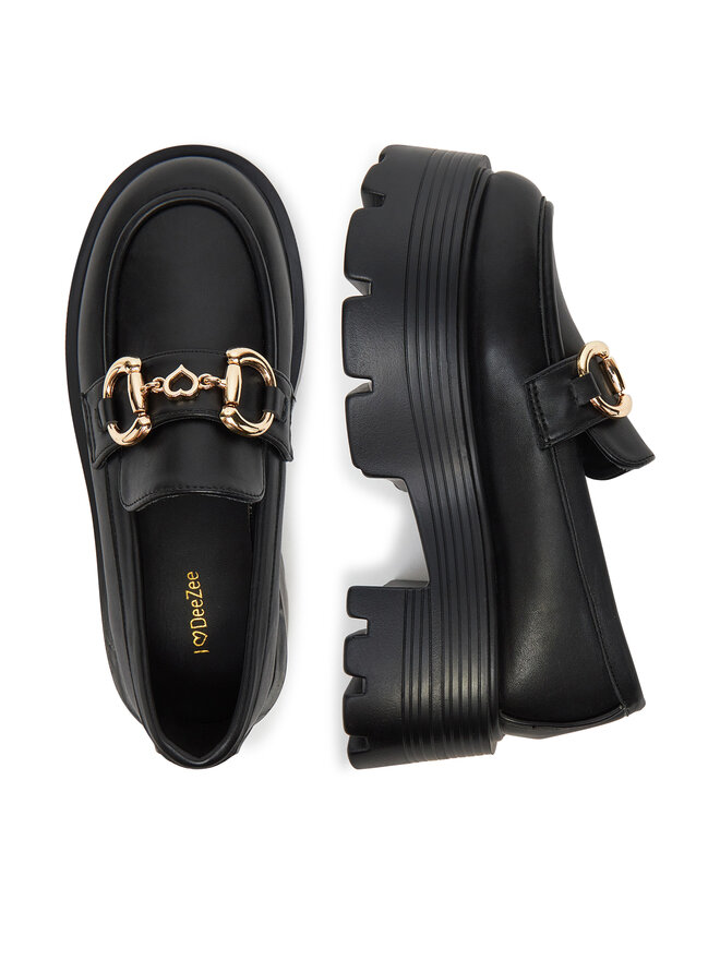 DeeZee Loafersy DeeZee 23106-1 Czarny