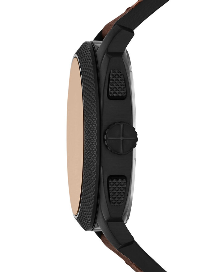 Fossil Годинник Fossil Machine Chronograph FS6101 Коричневий