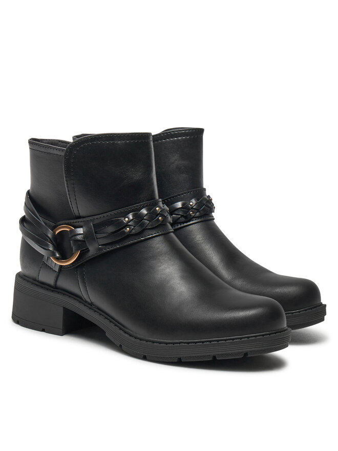 Clarks Ботильйони Clarks Hearth Kaylie 26179613 Чорний