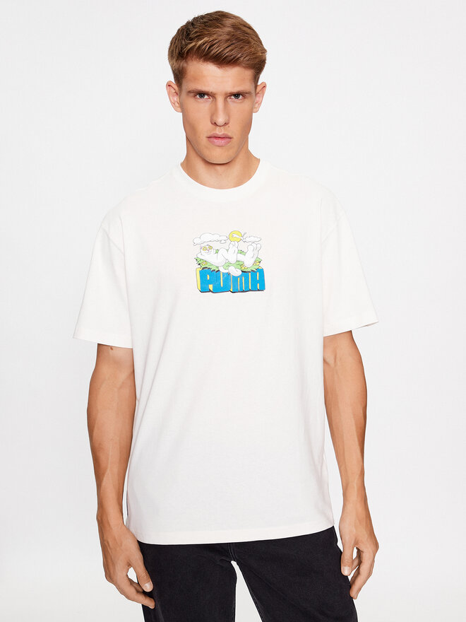 Puma Puma Camiseta Puma X Ripndip 622196 Écru Relaxed Fit