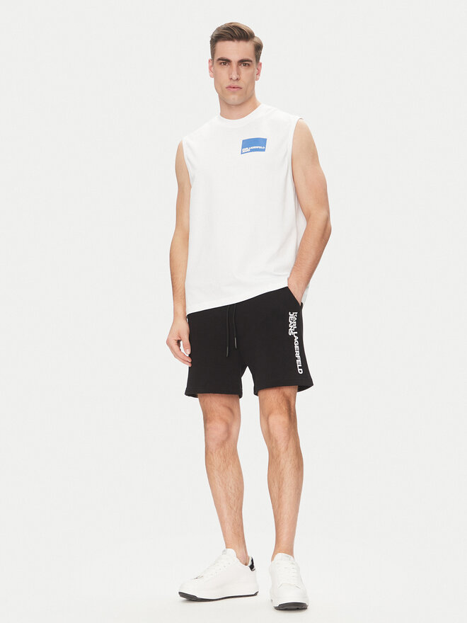 Karl Lagerfeld Jeans Karl Lagerfeld Jeans Tank top A2M17053 Λευκό Relaxed Fit